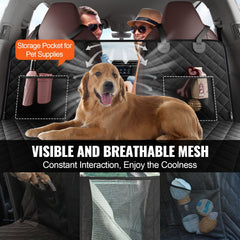 Bostome dog car seat cover in waterproof 600D material, measuring 52x24.8 inches.