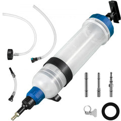 Bostome 1.5L manual ATF transmission fluid extractor pump with adapters and hoses.