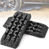 Bostome traction boards in black, designed for recovery in mud, snow, and sand.