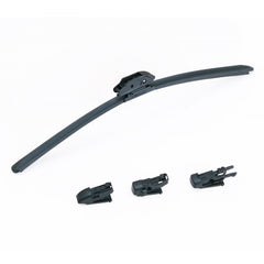 Bostome 26" rubber wiper blades with aluminum alloy connector for universal windshield replacement.