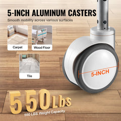 Full electric hospital bed with 5 functions including cardiac position and memory foam mattress.