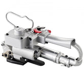 Handheld Bostome pneumatic strapping tool for 3/4"-1" PET bands with lightweight aluminum body.