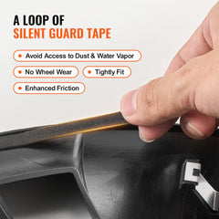 Bostome 19" wheel rim cover hubcap for Tesla Model Y with a multi-spoke design and foam cushioning.