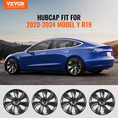 Bostome 19" wheel rim cover hubcap for Tesla Model Y with multi-spoke design and durable material.