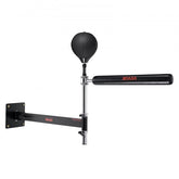 Wall-mounted boxing spinning bar with adjustable height and durable materials for reflex training.