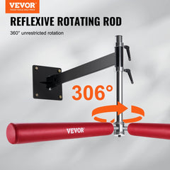 Wall-mounted boxing spinning bar with adjustable height and quick-reflex rotating pole.