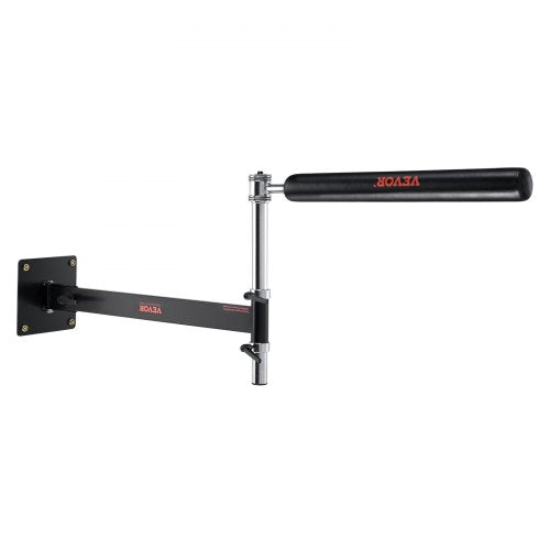 Black Bostome wall-mounted adjustable spinning bar for boxing reflex training.