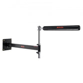 Black Bostome wall-mounted adjustable spinning bar for boxing reflex training.