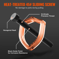 23-piece FWD wheel bearing press kit with steel tools and carrying case.