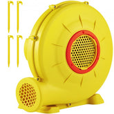Yellow Bostome 450W inflatable air blower with ergonomic handle and safety features.