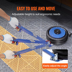 Bostome 5 Ton Triple Bag Air Jack with adjustable height and reinforced airbags for stability.