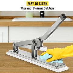 Aluminum and stainless steel crab cracker set with ergonomic handle and included crab needles.