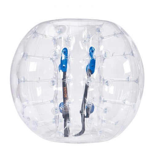 Bostome 4FT Inflatable Bumper Ball made of 0.8mm thick PVC with ergonomic handles and straps.