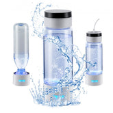 Bostome Portable Hydrogen Water Bottle Generator in borosilicate glass with a detachable base.