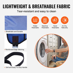 Bostome Full Body Patient Lift Sling in premium polyester, designed for safe patient transfers.