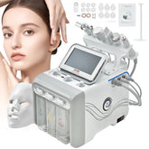 Bostome 7-in-1 Hydrafacial Machine with touchscreen, probes, and beauty mask for skin rejuvenation.