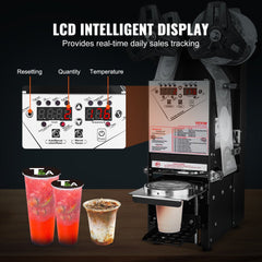 Bostome Fully Automatic Cup Sealer Machine with digital control for 90/95mm cups.
