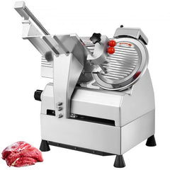 Bostome 540W Automatic Meat Slicer with a 10-inch blade and adjustable thickness from 0-15mm.