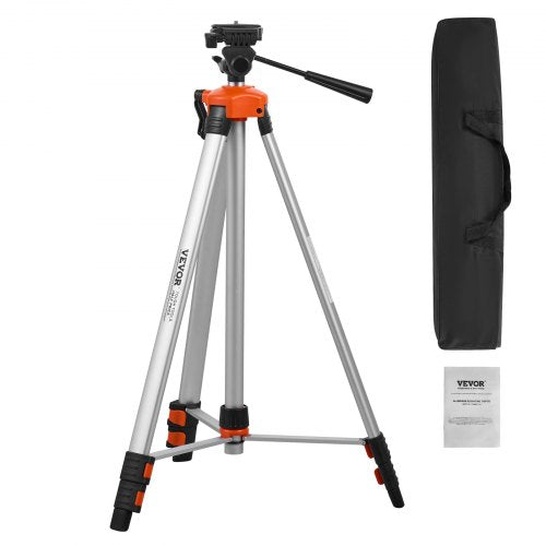 Bostome laser level tripod with adjustable height, aluminum construction, and 1/4"-20 thread.