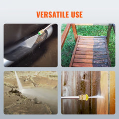 Bostome gas pressure washer with aluminum pump, 3400 PSI, 2.6 GPM, and 10-inch wheels.