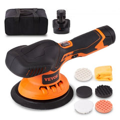Cordless dual action car polisher with 6-inch pad and 48W motor for efficient detailing.