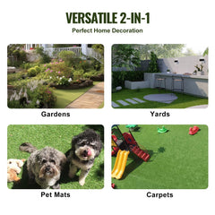 Bostome Artificial Grass Tiles in an 18-pack, featuring interlocking 12"x12" turf squares.