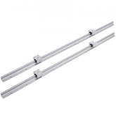 Two 1000mm silver linear rails with four SBR12UU blocks for smooth motion.
