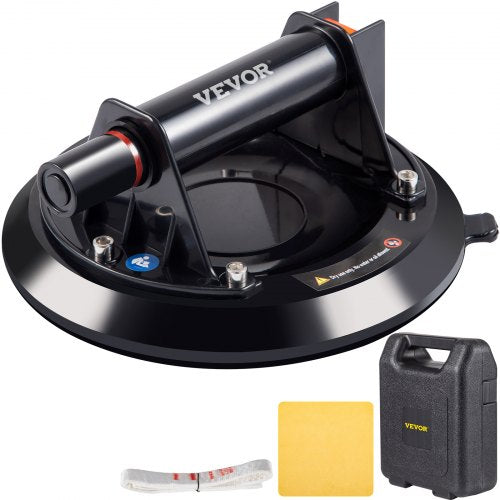 8-inch vacuum glass suction cup lifter with ergonomic handle and 220lbs capacity.