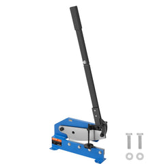 Bostome 12" manual metal plate shear with a long handle and sturdy base for precise cutting.