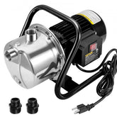 Bostome 1.1HP shallow well jet pump with stainless steel head and portable design for garden use.