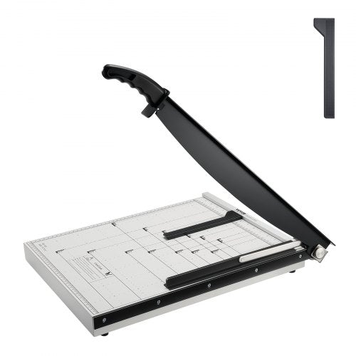 Bostome Heavy Duty Guillotine Paper Cutter with 18-inch cut and 20-sheet capacity.