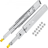 Bostome 30-inch heavy-duty drawer slides with a dual-lock mechanism and zinc-plated finish.