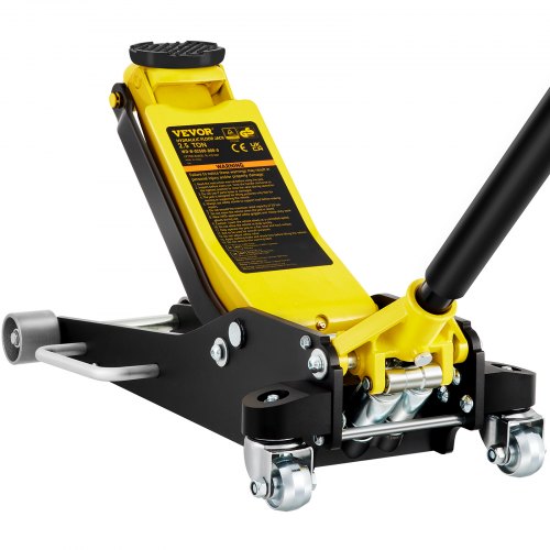 Bostome 2.5 ton low profile floor jack with aluminum and steel construction for quick vehicle lifts.