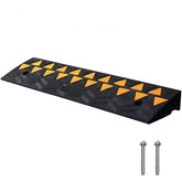 Heavy duty rubber curb ramp with 3.7" rise and 15-ton capacity for vehicle access.