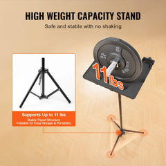 Bostome adjustable tripod stand with a height range of 27-63 inches for laptops and projectors.