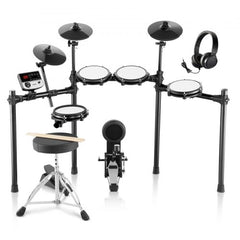 Bostome Electronic Drum Set with mesh heads, 480 sounds, and complete all-in-one kit.