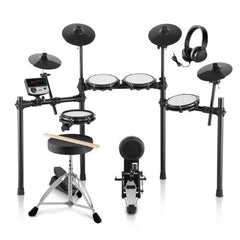 Bostome Electronic Drum Set with 480 sounds and mesh heads for quiet practice at home.