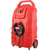 Bostome 32-gallon portable fuel caddy with 12V DC pump and wheels for easy transport.