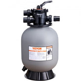 16-inch sand filter system with multi-port valve for efficient pool water filtration.
