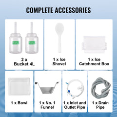 Stainless steel Bostome Commercial Snowflake Ice Machine with adjustable roller speed and touch controls.