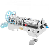 Bostome automatic liquid filling machine with double heads for 100-1000ml volumes.