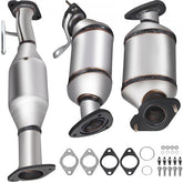 Bostome catalytic converter for GMC Acadia, stainless steel with bolt-on design and gaskets.