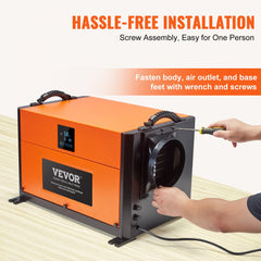 Bostome 190 Pints Commercial Dehumidifier with LCD display and durable design for moisture control.