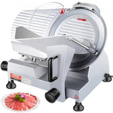 Bostome Commercial Electric Meat Slicer with a 12" carbon steel blade and adjustable thickness.