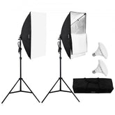 Bostome 20x28" softbox lighting kit with adjustable stand and 30W 5500K LED bulbs.