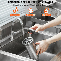 Bostome Commercial Electric Meat Grinder with stainless steel body and versatile accessories.