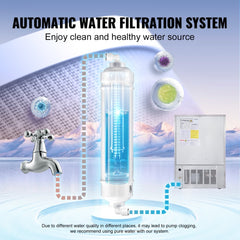 Freestanding Bostome Commercial Ice Maker with 200lbs daily output and 66lbs storage capacity.