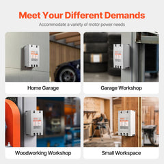 Bostome 15HP phase converter with compact design for converting single-phase to three-phase power.