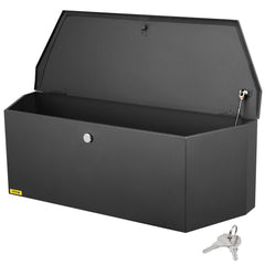 Bostome 36" carbon steel trailer tongue box with overlapping door and spacious interior for tools.
