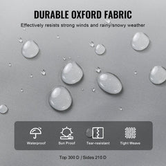 Bostome RV cover for 28-31 ft Class A camper made of durable 300D Oxford fabric.